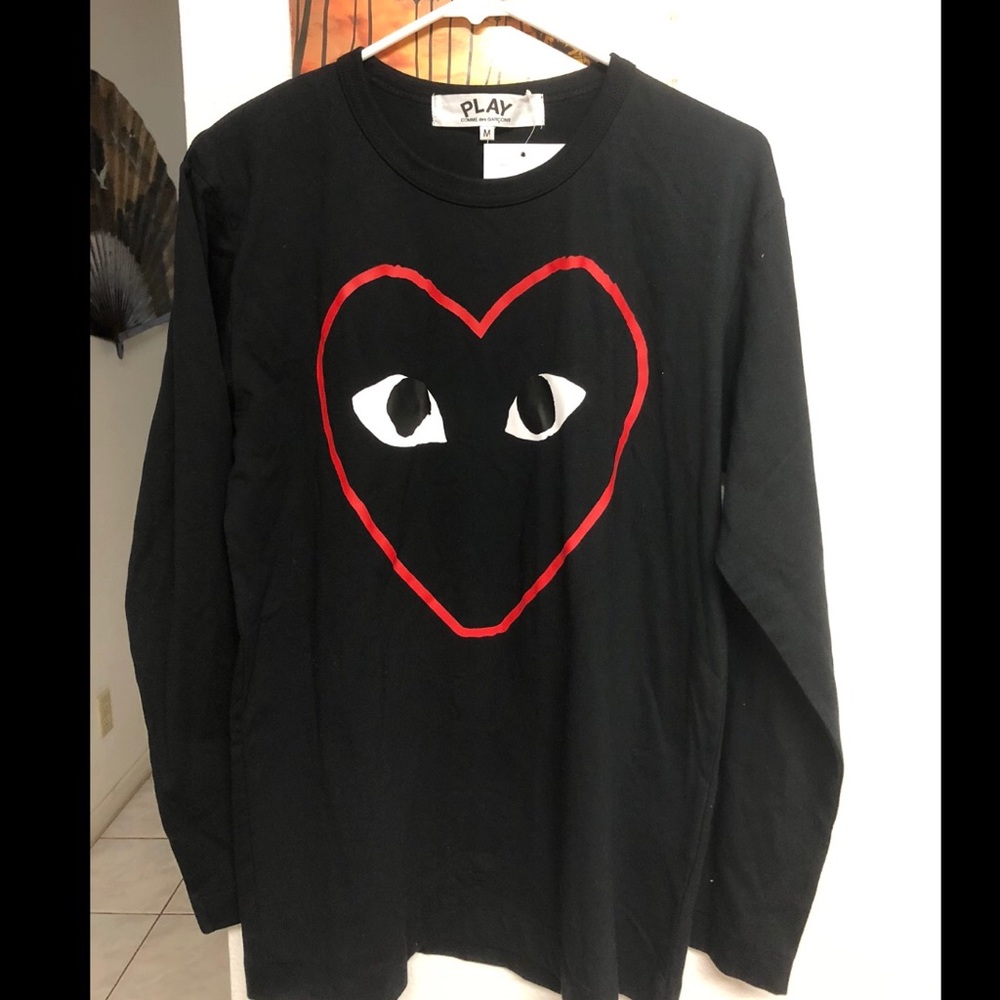 CDG PLAY LONG SLEEVE TEE